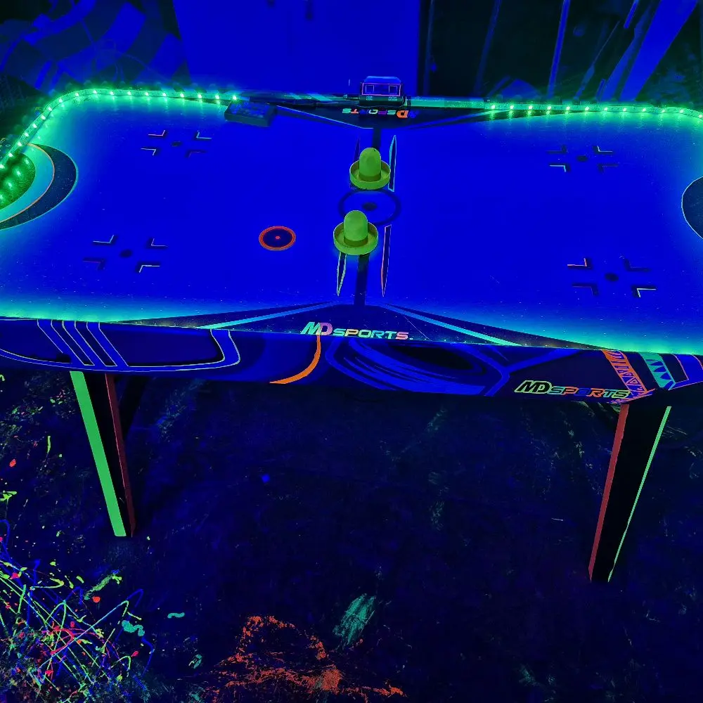 Blacklight Air hockey table Blacklight Air hockey table