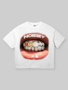 Retro Lip Grills Noissey Print T-Shirt, Hip Hop Hoodie, Gift For Women and Man Unisex Shirts Womenswear Cotton