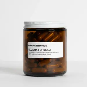 FOOD OVER DRUGS Eczema Formula - Handmade with Organic & Wildcrafted Herbs