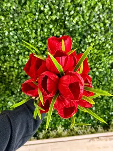 19 Inch Red Tulip Bush