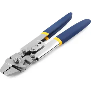 Wire Rope Crimping Tool - Swager and Crimper for Fishing Lines and Aluminum Loop Sleeves up to 2.2mm, Ideal Wire Rope Crimpr for Cable Crimping and Swaging Projects