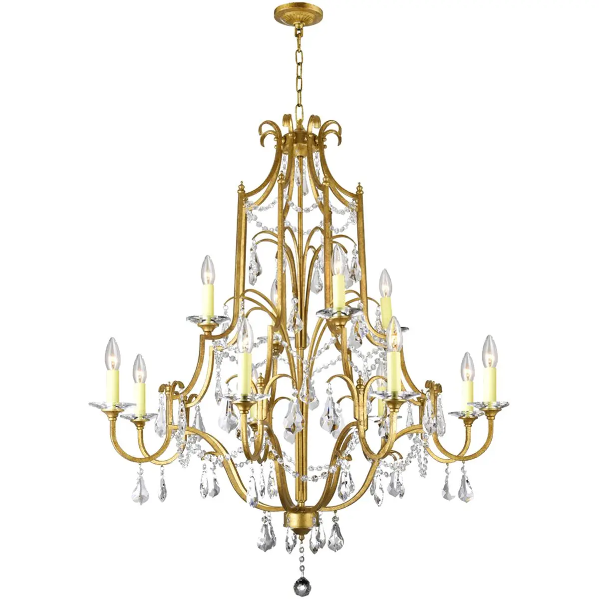 CWI Lighting Electra 12 Light 37 inch Oxidized Bronze Up Chandelier Ceiling Light 9836P37-12-125