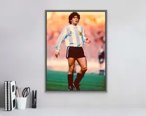 Diego Maradona Poster, Soccer Poster