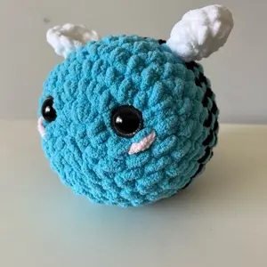 Ballie the Amigurumi Bee - Handmade Crochet Bumble Beed - Custom Crochet Animals - Custom Plushie
