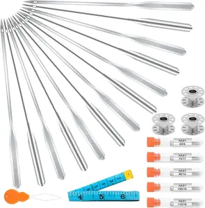 Sewing Machine Needles, Universal Standard Needle, Home Sewing Machines Needles, Tuiasn Compatible with Singer, Brother, Janome, Varmax, Sizes HAX1 65/9, 75/11, 90/14, 100/16, 110/18 (50 PCS)
