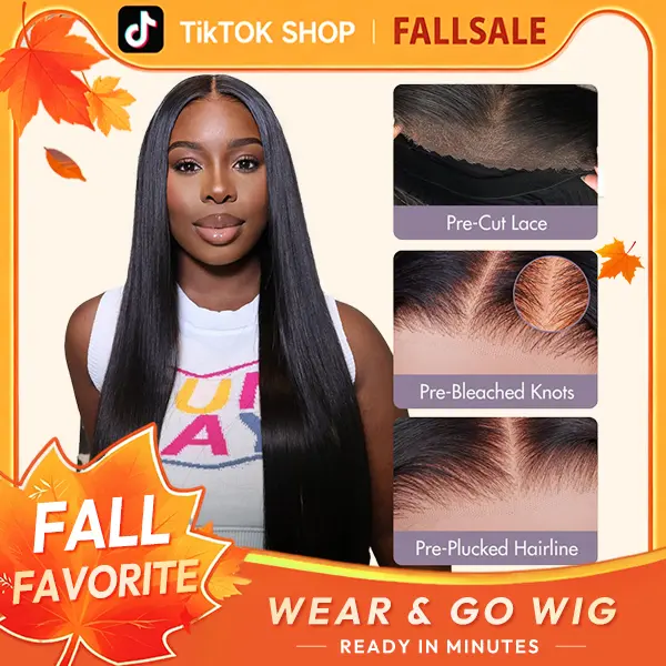 WIGFEVER Thick Blonde Highlight Lace Front Wig - Glueless Wear-And-Go Human Hair Lace Closure Wig with Adjustable Strap for Custom Fit