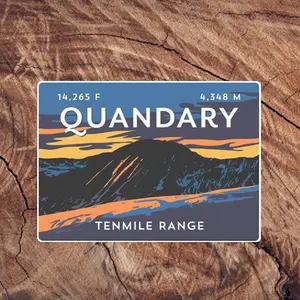Quandary Peak Colorado 14er Sticker