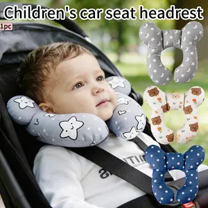 1pc Baby U-Shaped Neck Pillow, Cartoon Print, Suitable for Stroller, Car Seat, Airplane Travel, Long Trip Sleep Comfort, Baby Headrest