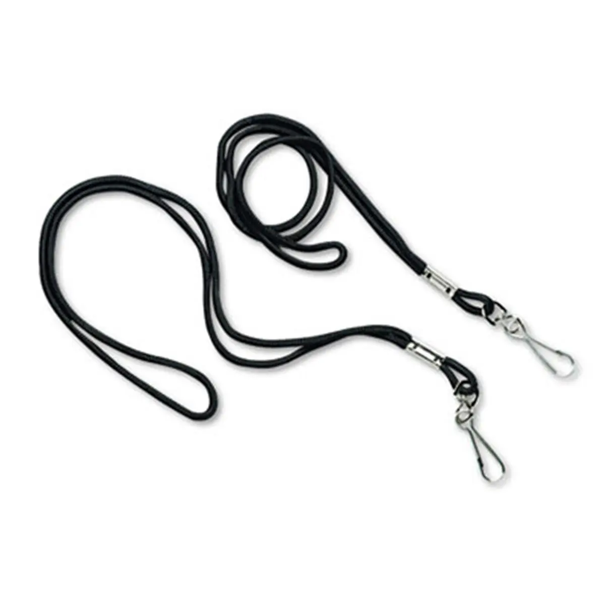 212 MAIN Pet Lanyard 12-Pack, Black Heavy Nylon Lanyards with J-Hook Clip & ID Holder, 22 in. Length, Nurse Badge Accessory for Dogs & Cats, Holds Decals Without Clothing Attachment