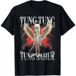 100%cotton Tung Tung Tung Sahur T-Shirt