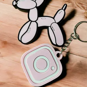 Digital acrylic keychain, digital business card