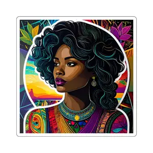 Mystic Cosmic Warrior sticker - Magical Decor for Laptops, Water Bottles, Journals, Gifts, Fantasy Lovers