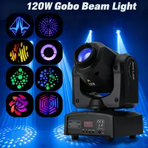PAIDUN 120W LED Moving Head Spot Light RGBW Gobo Effect Beam Stage Lighting DMX512 DJ Disco Bar Party Club