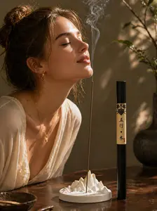 Five Elements Wood Herbal Incense Stick 10g | Natural Aromatherapy Incense for Air Refreshing, Relaxing Atmosphere & Focus Support | Traditional Herbal Scent Stick for Meditation & Calm Mind