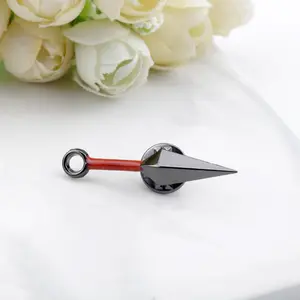 8Pcs/Set Anime Cartoon Enamel Brooch Red Cloud Sharingan Metal Pin Backpack Clothes Lapel Pin Jewelry Jewelry Gift