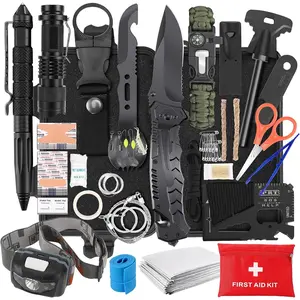 Survival Kits, Survival Gear and Equipment 116-in-1, Emergency Kit with First Aid Kit, Tactical Pen, Fishing Kit, Headlamp for Camping, Hiking, Hunting, Gift for Mens
