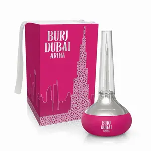 Burj Dubai Arina Le Chameau - Pink Fragrance Bottle with Iconic Dubai Skyline Design