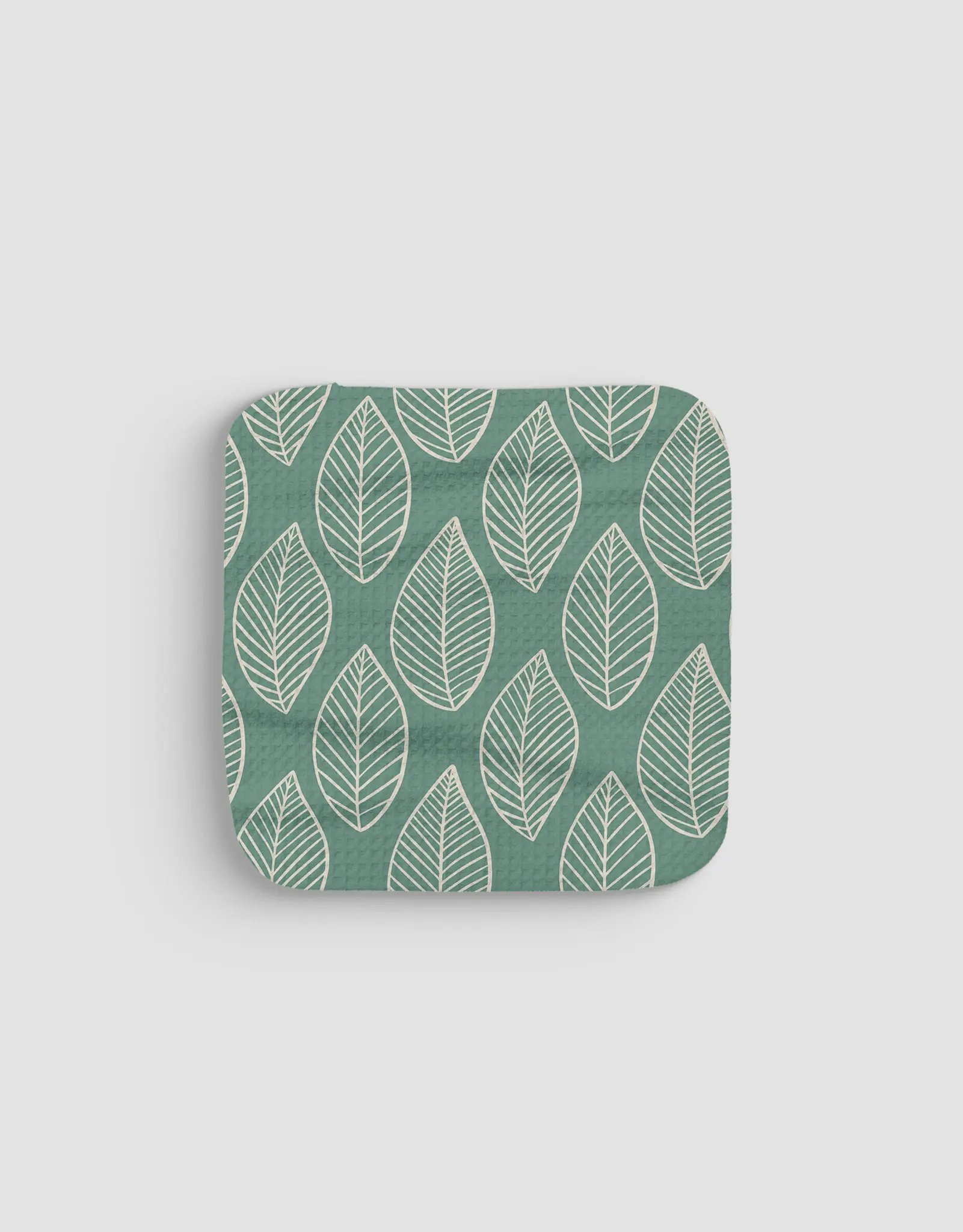 Leafy Dishcloth Set - Double-Sided Print Quick-Dry Kitchen Cleaning Cloth