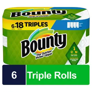 White, Select-A-Size Paper Towel Roll (6 Triple Rolls) Kitchen Pack