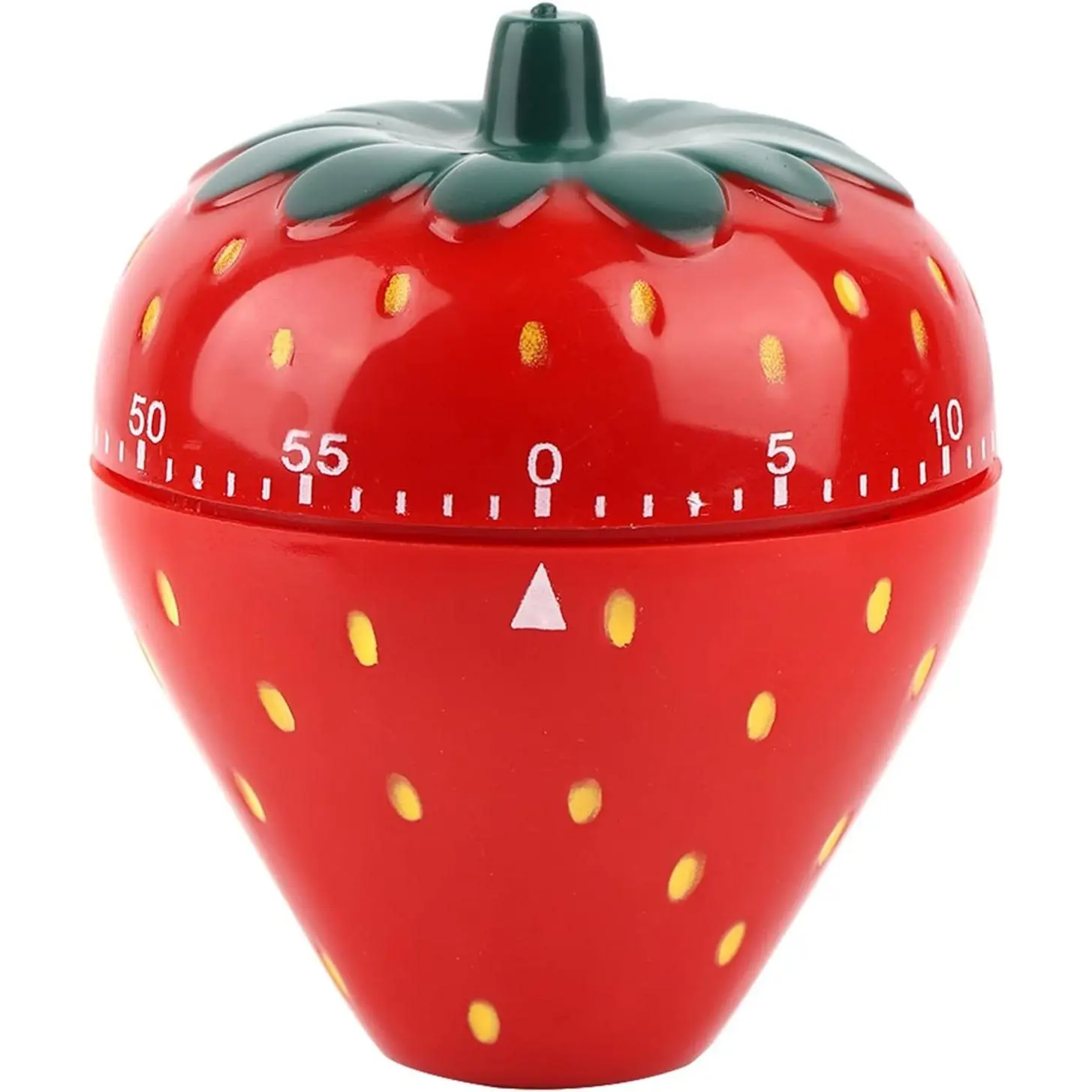X-TIM07 Fruit-Shaped Plastic Kitchen Timers Set, 60-Min Precise Manual Countdown Cartoon Reminder, Refrigerator Magnet with Strawberry Charm for Cooking Baking to Boost Cute Kitchen Vibe