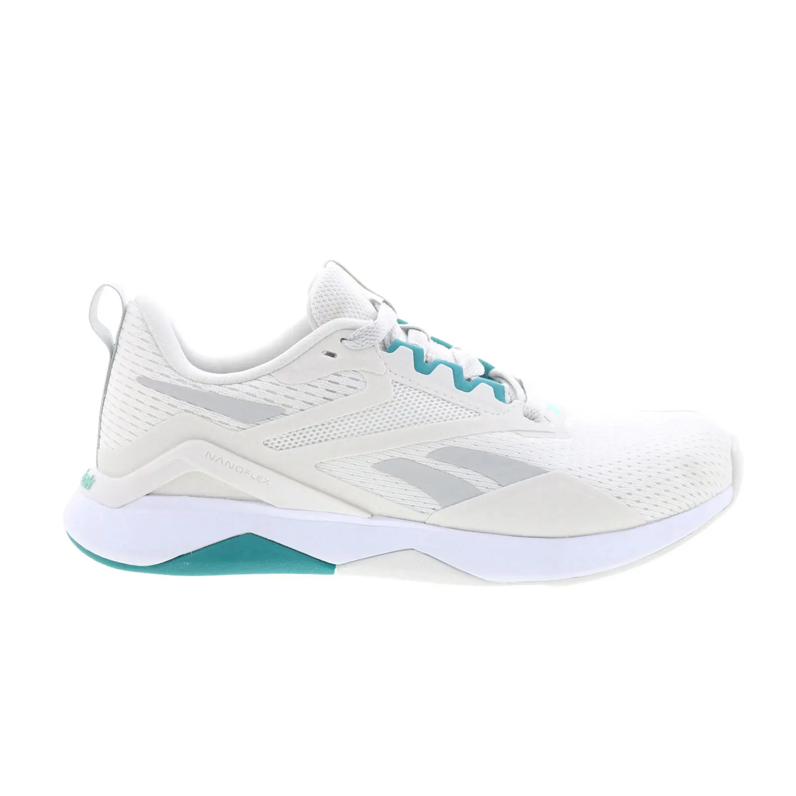 Reebok Nanoflex TR 2 Womens Gray Canvas Athletic Cross Training Shoes