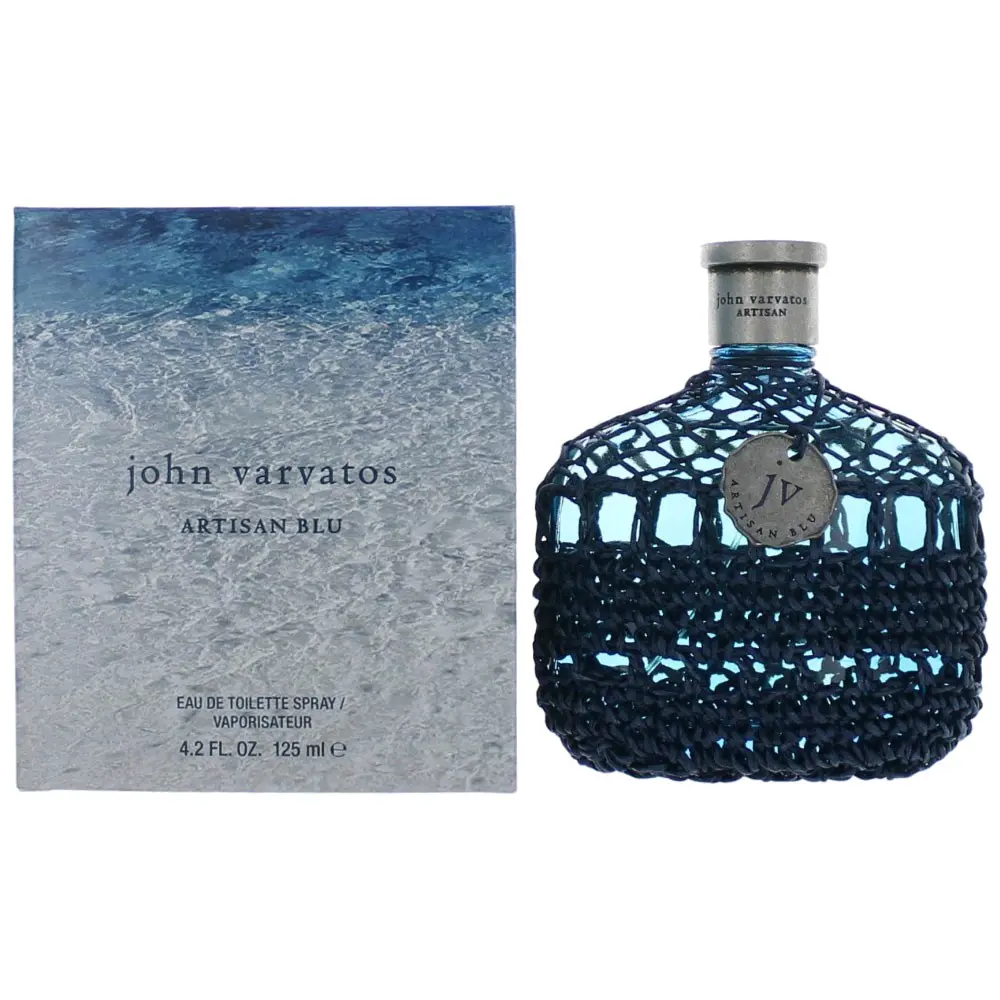 Artisan Blu Men's Cologne, 4.2 oz Eau de Toilette Spray, Aromatic Citrus-Marine Men's Fragrance with Lavender, Aromatic Iris & Cedar Patchouli