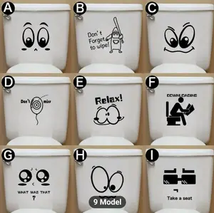 toilet stickers bathroom Vinyl Decorative