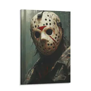 Friday The 13th Poster, Jason Voorhees Art Print, 80s Slasher Fans