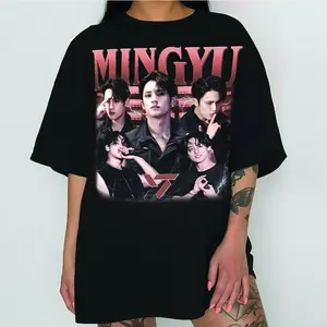 Mingyu Seventeen Retro 90s Bootleg T-shirt, Mingyu Shirt, KPOP T-shirt and Gift