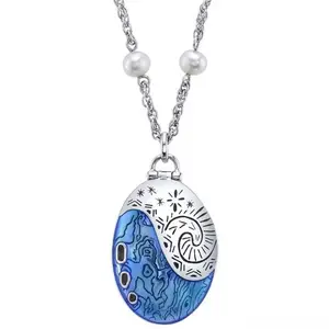 Moana Movie Peripheral Creative Cartoon Ocean Shape Necklace Accessories for Boys and Girls with High-looking Holiday Gifts