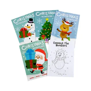 5" x 7" Christmas Coloring & Activity Paper Pads - 12 Pc.