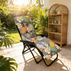 Waterproof Patio Lounge Chair Cushion, 65inch Long Bench Cushion for Outdoor Furniture, Thick Padded Swing Bench Cushion Outdoor Padded Recliner Chair Cushion Non-Slip Back Elastic Sleeve