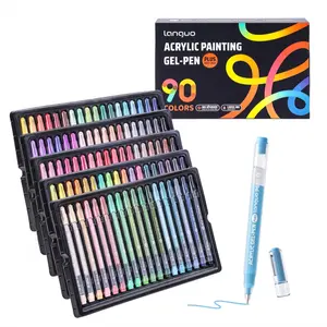 Languo Gel Pen Set, Smooth 1.00mm Tip, Rich Colors, Large Capacity Matte Ink, Ideal for Cards, Diaries, DIY, Art Creation, Gift Box