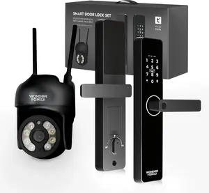 Smart Keyless Entry Door Lock with Fingerprint and Keypad - WiFi-Enabled Digital Smart Lock for Front Door Security