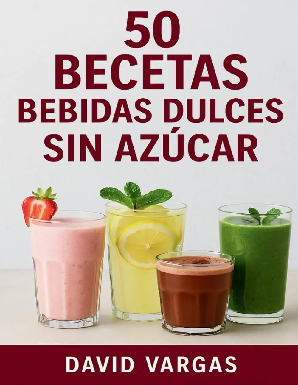 50 Recetas de Bebidas Dulces Sin Azúcar: Batidos, smoothies, limonadas,chocolates y más opciones saludables y deliciosas