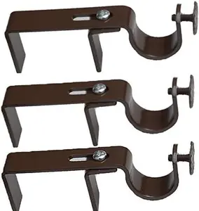 - Outside Mounted Blinds Curtain Rod  Attachment (Set of 3) No Drill Clip on