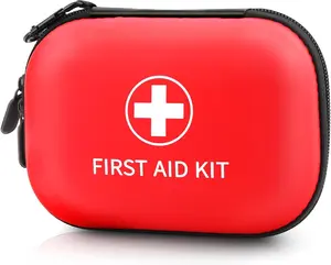 Mini First Aid Kit 100 PCS Emergency Kit for Home Car Travel Small First Aid Kits for Kids Hiking Camping Portable Trauma Kit for Boat Vehicle Outdoor Survival
