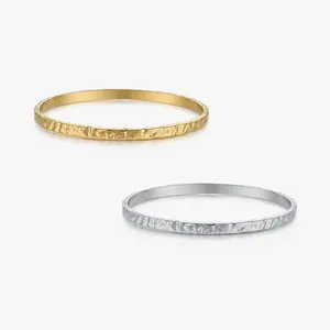 Textured Stacker Cuff Bangle