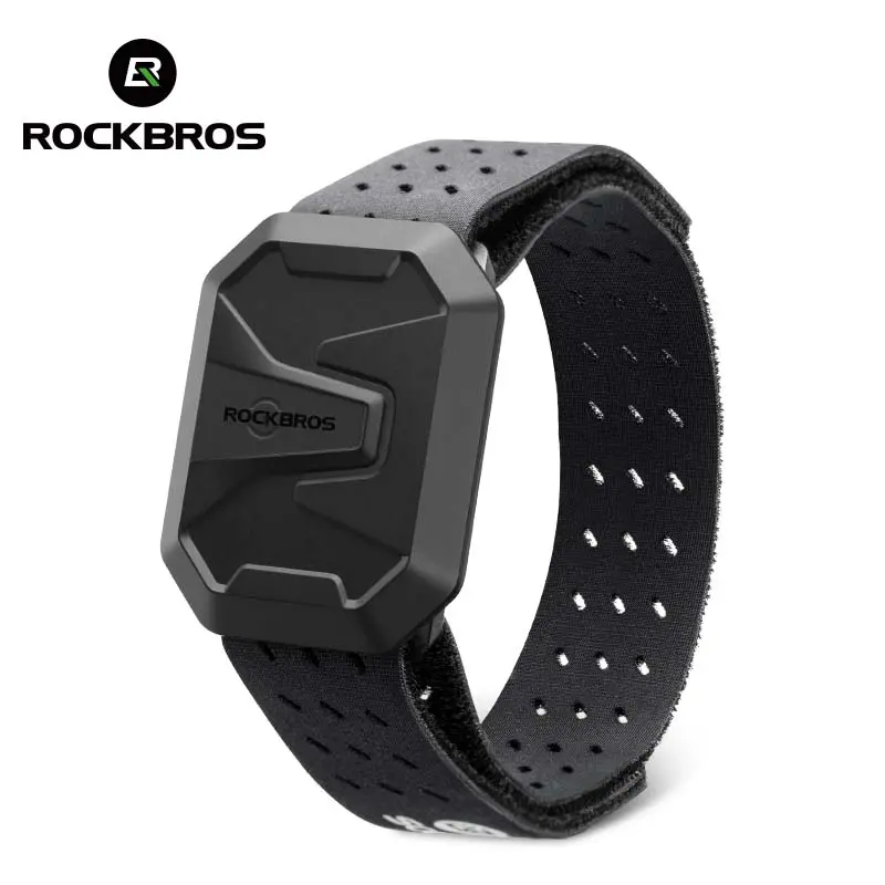 ROCKBROS Bluetooth & ANT+ Heart Rate Monitor Armband, Waterproof Heart Rate Sensor for Cycling, Running, Fitness, Gym, Long Battery Life
