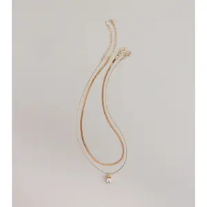 Glow Moment Layered Rhinestone Necklace