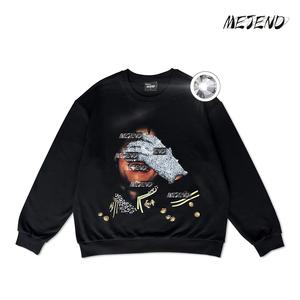 MeJend Unisex Graphic Tees, Mens shirt Casual Crewneck Top, Summer Streetwear Oversized Rhinestone Tshirt, Comfort Womenswear Shortsleeve shirt men gifts Gamis Tropical Fathersdaygift