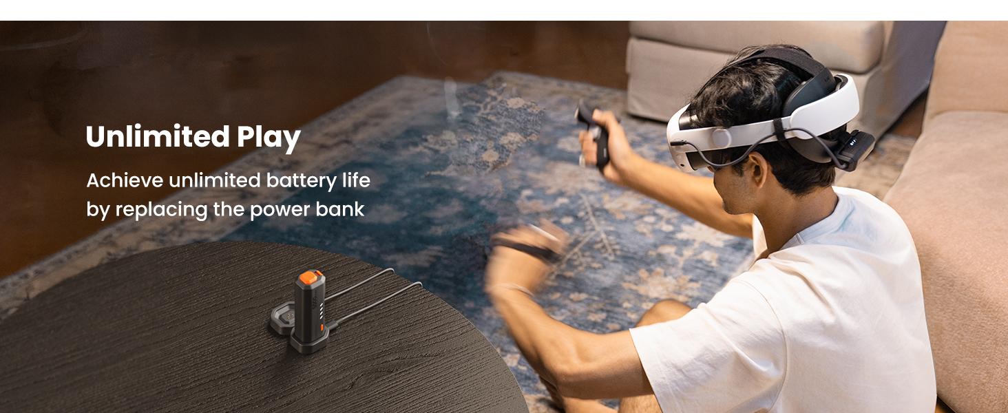 KIWI design P5000 Compact Power Bank, 2 Pack 5000mah Battery Pack Compatible with Meta Quest 3/3S/2/Pro Accessories , 20W Fast Charing, Swap for Infinite Power, Suitable for Sport Camera and All Type-C Devices