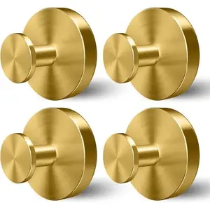 Reusable Strong Suction Hooks Set, 4/6 Pieces No Drill Wall Stickers, Ideal for Towels, Shower Supplies, Coats, Closet Doors, Keys, Utensils