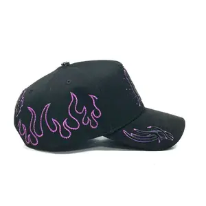 Gorra N Y Flame Crystals purple