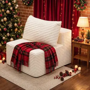 【Memorial Day Gift】NMXVXMN 35.4"x27.6"x23.6"Bean bag chair Corner Seat for Sectional Sofa, Modular Cloud Couch Deep Seat Sleeper Sofas with Throw Pillows
