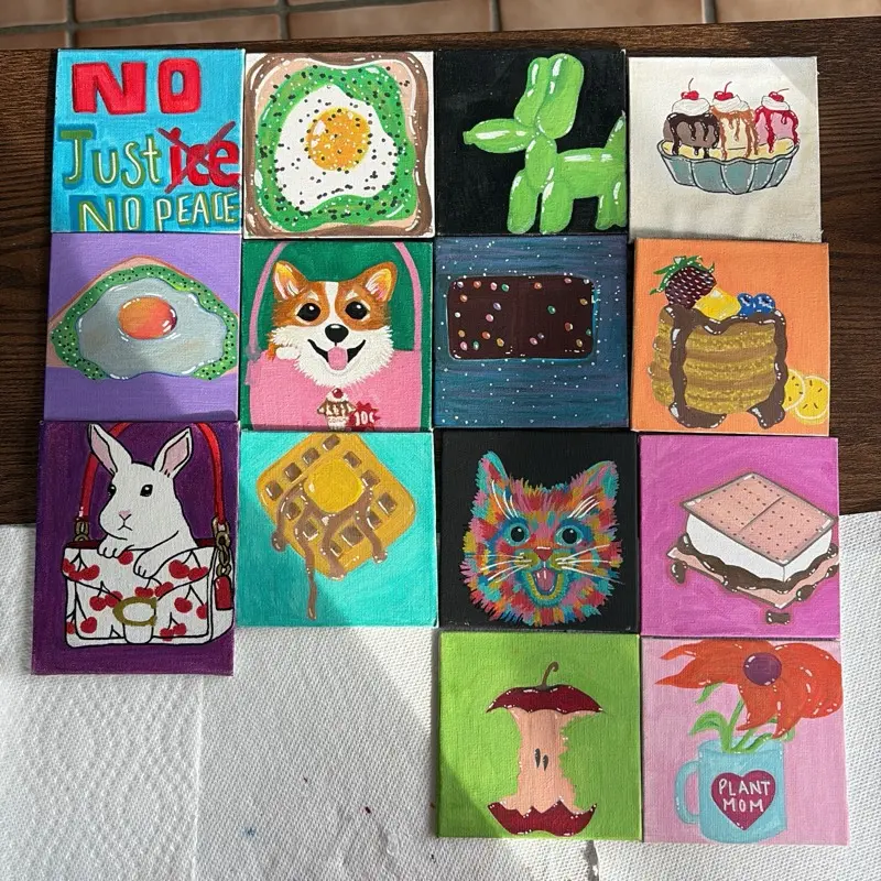 10 pack mini random or custom canvases! 10 pack mini random or custom canvases!