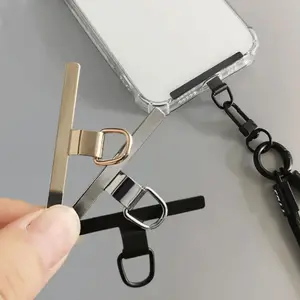 Ultra-thin Stainless Steel Mobile Phone Strap Gasket, Mobile Phone Strap Parts Replacement, Tether Safety Connector, Phone Strap Holder