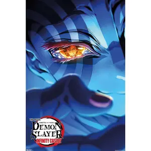 Demon Slayer: Infinity Castle (2025) - Akaza Key Art Wall Poster, 34L" x 22.4W", Unframed Version