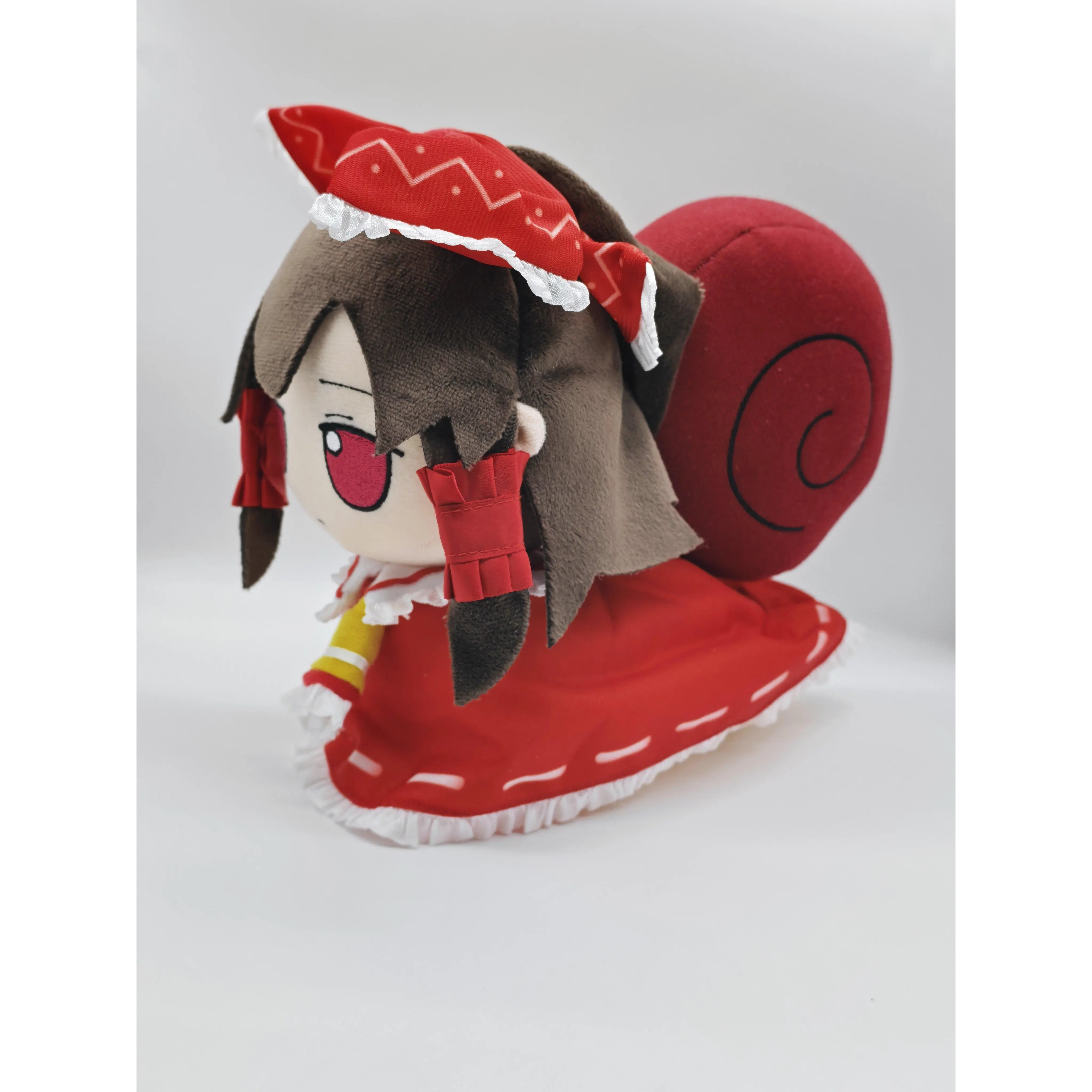 Cute Anime Cartoon Props Cosplay Hakurei Reimu Snail FUMO Sitting Posture Figure Model Pillow Mascot Xmas Gifts