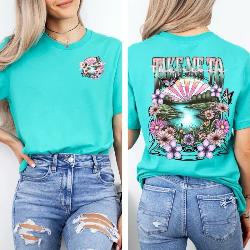 Take me to the river T-Shirt or Crewneck Sweatshirt love casual comfortable super soft relaxed fit unisex Sizing womenswear Streetwear Long Sleeve Top